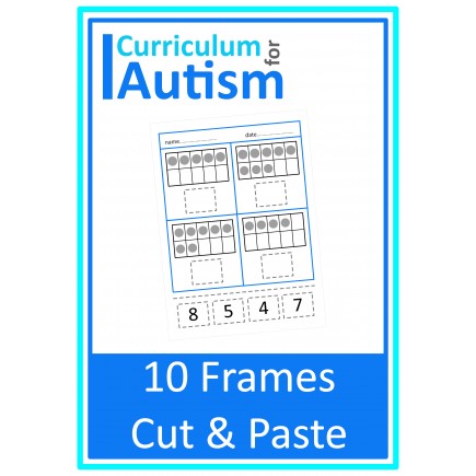 10 Frames Cut & Paste Worksheets